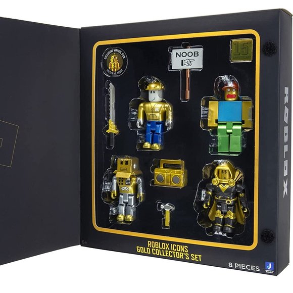Roblox Action Collection - 15th Anniversary Gold Collector's Set Figures 4pk - Picture 1 of 3
